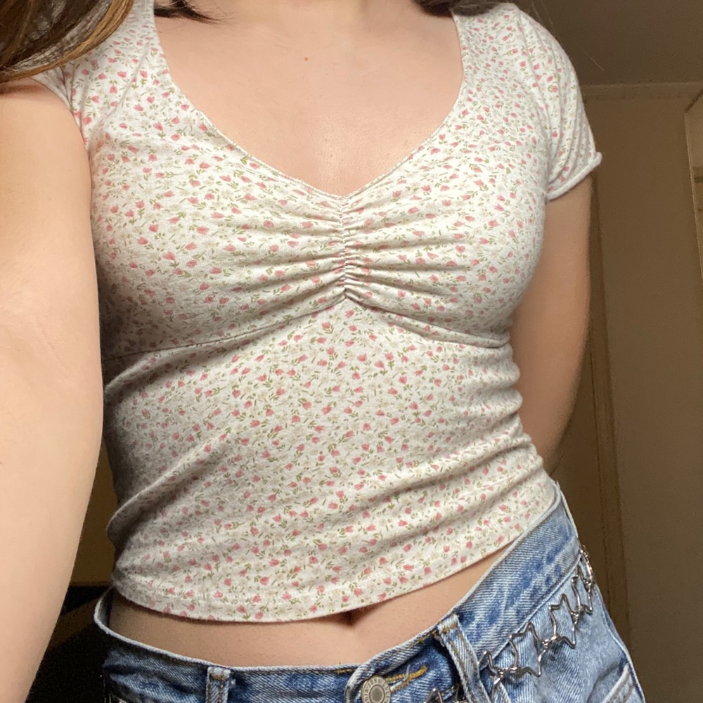 brandy mellvilee gina pink floral top
